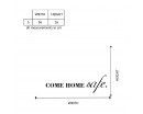 Come Home Safe Quote Wall Stickers Home Lettering Quote Wall Decal